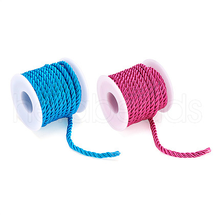  2 Rolls 2 Colors Polyester Milan Cord OCOR-TA0001-82-1