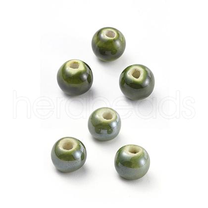 Handmade Porcelain Beads PORC-D001-10mm-11-1