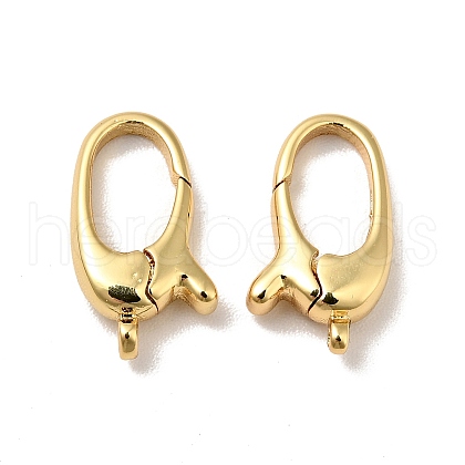 Brass Lobster Claw Clasps KK-J301-03G-1