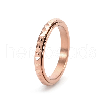 Rotatable Version Korean StyleRotatable Stainless Steel Finger Ring for Men PW-WGAB2A4-19-1