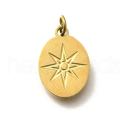 304 Stainless Steel Charms STAS-R153-30G-1
