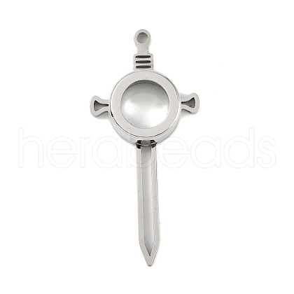 304 Stainless Stee Locket Big Pendants STAS-S132-09P-02-1