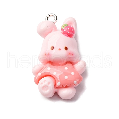 Opaque Resin Pendants RESI-V011-01B-1