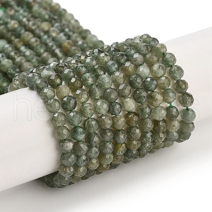 Natural Green Apatite Beads Strands G-G105-A02-03-1
