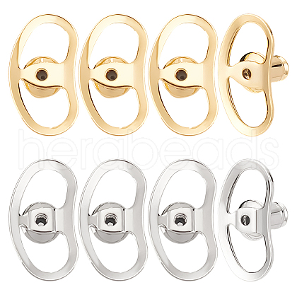 ARRICRAFT 8Pcs 2 Colors Brass Ear Nuts FIND-AR0005-16A-1