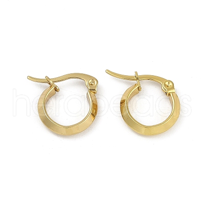 PVD Vacuum Plating 202 Stainless Steel Hoop Earrings EJEW-H003-46G-1