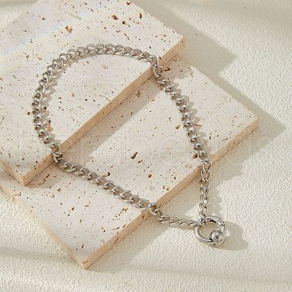 Alloy and 304 Stainless Steel Pendant Necklaces FS-WG060D3-02-1