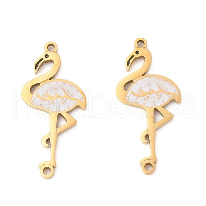 304 Stainless Steel Enamel Connectors Charm STAS-S156-01G-02-1