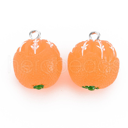 Opaque Resin Pendants RESI-S356-072A-01-1