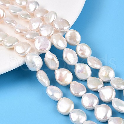 Natural Keshi Pearl Beads Strands PEAR-S018-02I-01-1