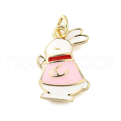 Brass Enamel Pendants KK-S523-18G-A-1