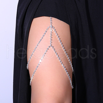 Alloy Crystal Rhinestone Layered Tassel Leg Chains FS-WGAD058-02-1