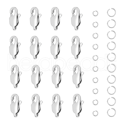 Unicraftale 16Pcs 304 Stainless Steel Lobster Claw Clasps DIY-UN0004-95-1
