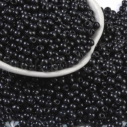 Opaque Acrylic Beads SACR-A007-01A-16-1