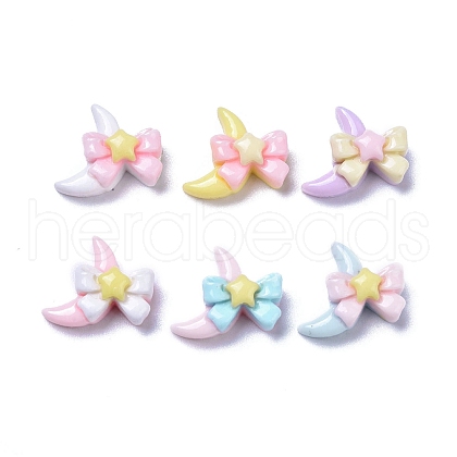 Opaque Cute Resin Decoden Cabochons RESI-B024-03G-1