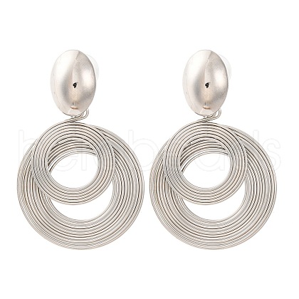Silver Needle Silver Earrings Fashion Metal Earrings Simple Design Earrings TV7290-2-1