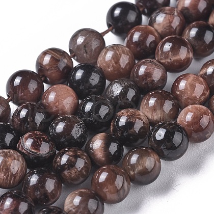 Natural Tiger Eye Beads Strands G-K301-6mm-01-1