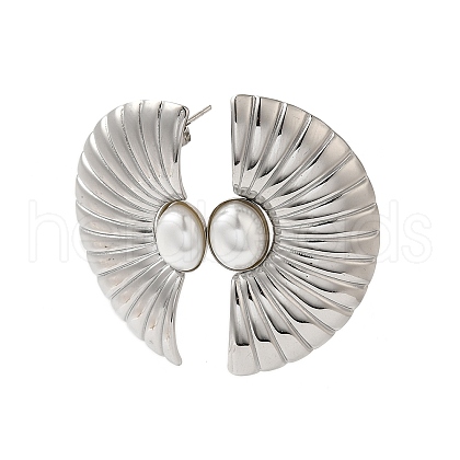 Stainless Steel Stud Earrings for Women EJEW-C110-10P-1