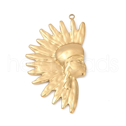 304 Stainless Steel Pendants STAS-C121-36G-1