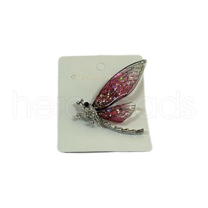 Dragonfly Alloy Rhinestone Brooches PW-WG92485-02-1