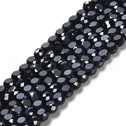 Electroplate Glass Beads EGLA-D028-18-1