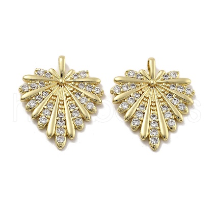 Brass Micro Pave Cubic Zirconia Pendants KK-U060-12G-1