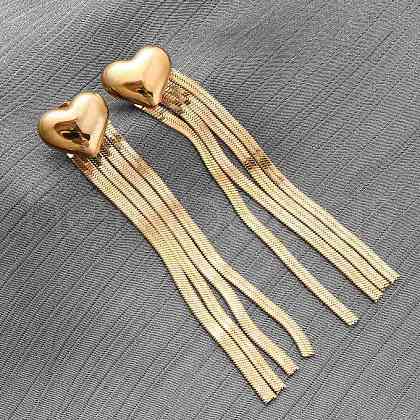304 Stainless Steel Stud Earrings EJEW-Z098-02G-1