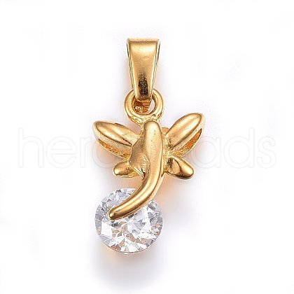 304 Stainless Steel Pendants STAS-P216-62G-1