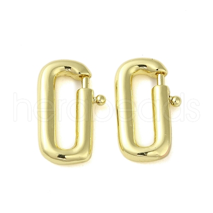Brass Spring Gate Rings KK-B089-33G-1