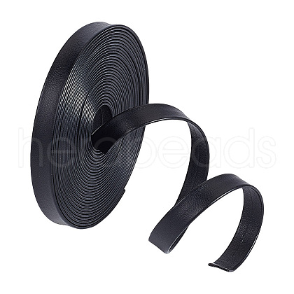 5M Flat PU Imitation Leather Cord LC-WH0009-07C-1