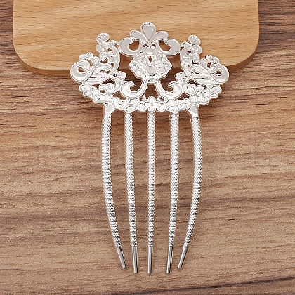 Alloy Hair Comb Findings PW-WG28420-01-1