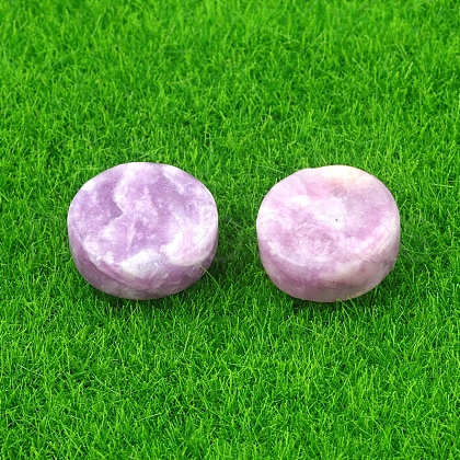 Natural Lepidolite/Purple Mica Stone Healing Stones PW-WG21121-03-1