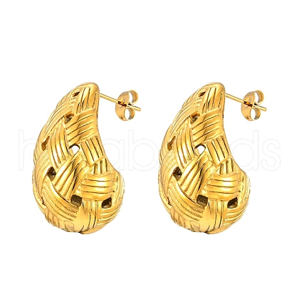 304 Stainless Steel Stud Earring PW-WGE3A18-01-1