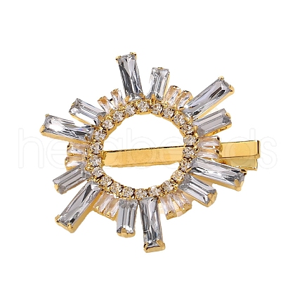 Sunflower Brass Alligator Hair Clips PW-WG16307-01-1