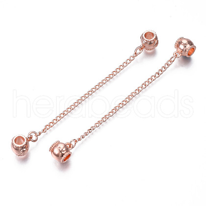 Rack Plating Alloy European Dangle Charms MPDL-N039-228RG-1