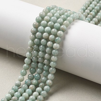 Natural Amazonite Beads Strands G-L618-A01-4mm-1