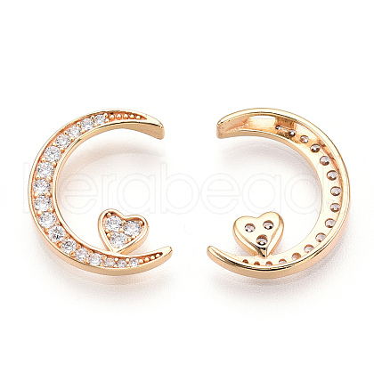 925 Sterling Silver Micro Pave Cubic Zirconia Pendants STER-T004-35G-1