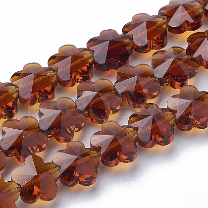 Transparent Glass Beads GLAA-Q066-10mm-C04-1