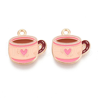 Mother's Day Alloy Enamel Pendants ENAM-T022-29-1