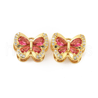 Brass Micro Pave Cubic Zirconia Pendants KK-B096-02G-01-1