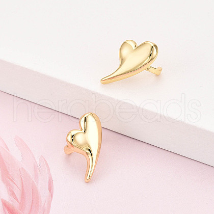 Brass Cuff Earrings KK-T074-41G-1