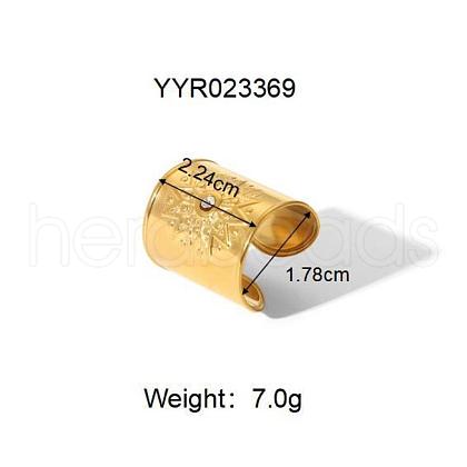 Stainless Steel Cuff Rings for Women CD9702-6-1