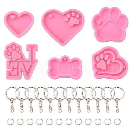 DIY Keychain Clasp Making Kits DIY-TA0008-89-1