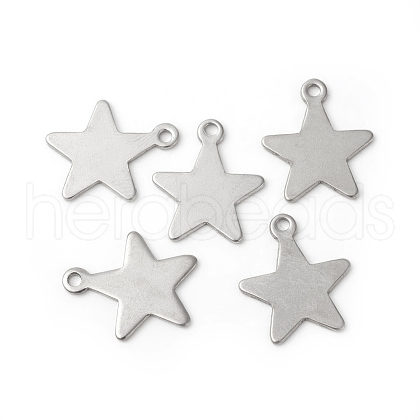 Tarnish Resistant 201 Stainless Steel Pendants STAS-F192-040P-1