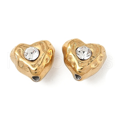 304 Stainless Steel Crystal Rhinestone Beads STAS-U050-01E-G-1