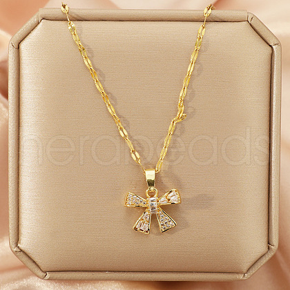 Alloy Crystal Rhinestone Pendant Necklaces for Women WGDF473-24-1