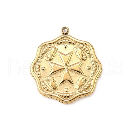 304 Stainless Steel Pendants STAS-Z135-05G-1
