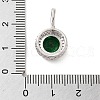 Brass Micro Pave Clear Cubic Zirconia Pendants KK-M275-58P-3
