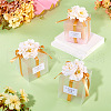 Clear PVC Candy Gift Packaging Boxes with Ribbon & Artificial Flower CON-TAC0001-20D-7