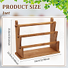 Three Layers T-Bar Wood Bracelet Organizer Display Stands BDIS-WH0011-04-2